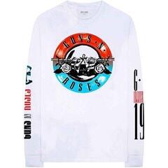 Tricou Guns N' Roses Motorcross Logo (Back & Sleeve Print) White L Tricou