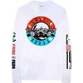 Guns N' Roses Motorcross Logo (Back & Sleeve Print) White XL T-Shirt