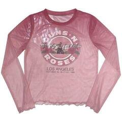 Koszulka Guns N' Roses Bullet Seal (Mesh) Pink M Damskie Koszulka