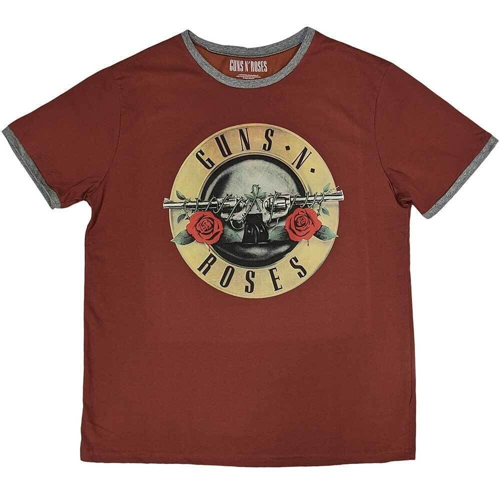 Риза Guns N' Roses Classic Logo (Ringer) Red 2XL Риза