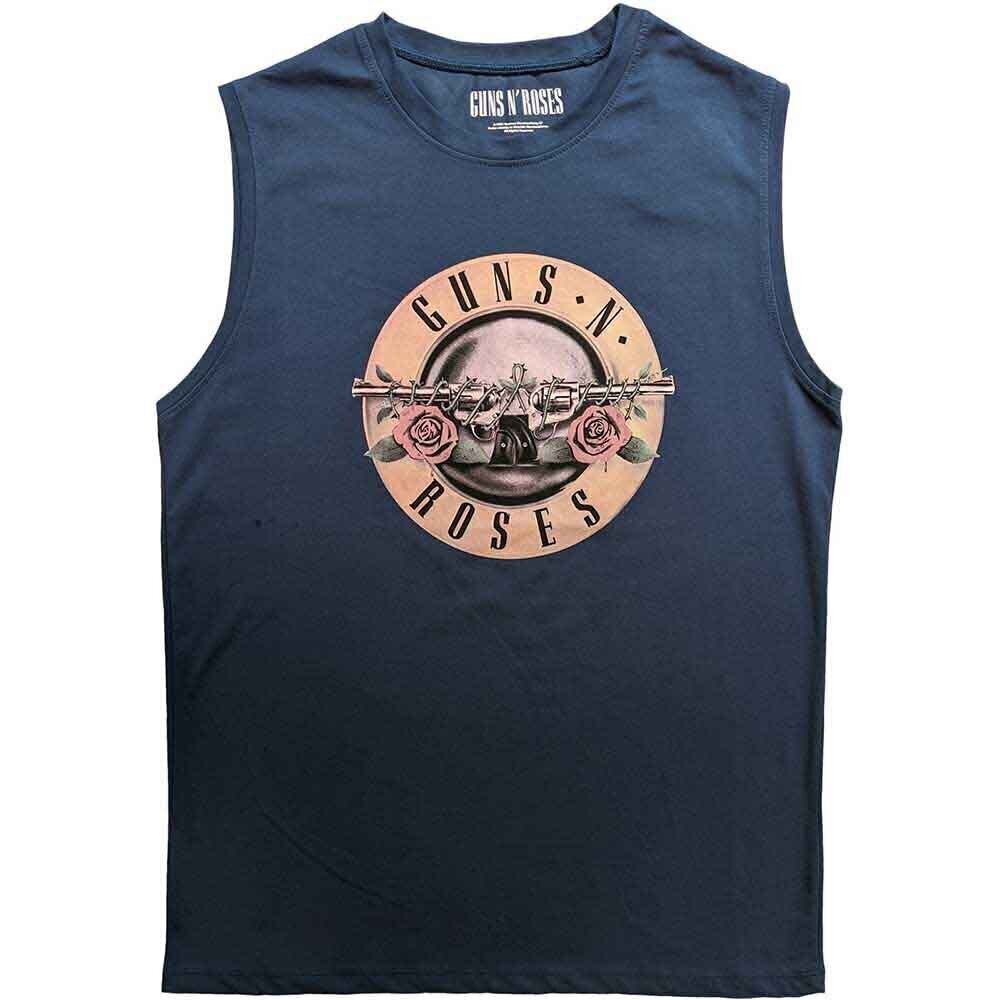 T-Shirt Guns N' Roses Classic Logo Denim Blue L T-Shirt