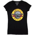 Guns N' Roses Classic Bullet Logo (Skinny Fit) Black L Ladies T-Shirt