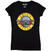 Koszulka Guns N' Roses Classic Bullet Logo (Skinny Fit) Black 4XL Damskie Koszulka