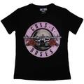 Guns N' Roses Classic Logo Short Sleeve T-Shirt Black S Ladies