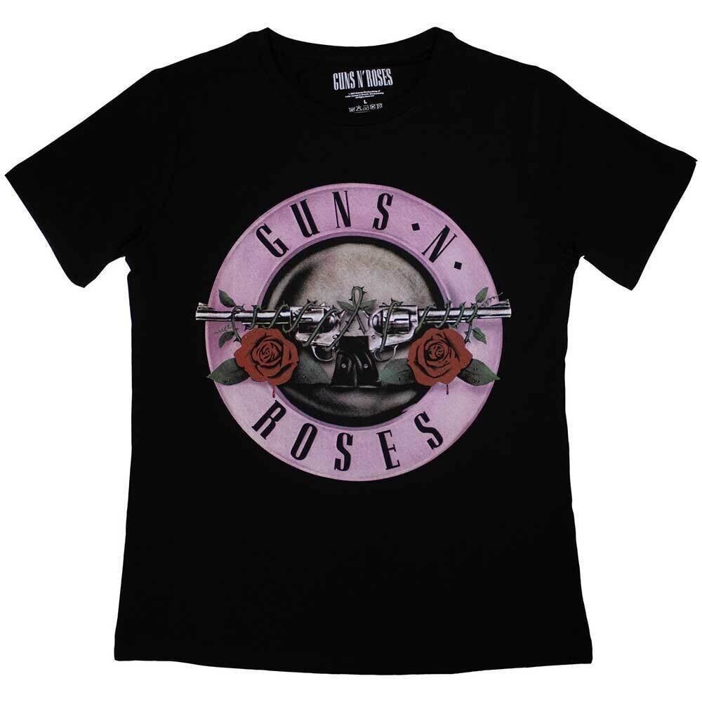 T-Shirt Guns N' Roses Classic Logo Black 2XL Ladies T-Shirt