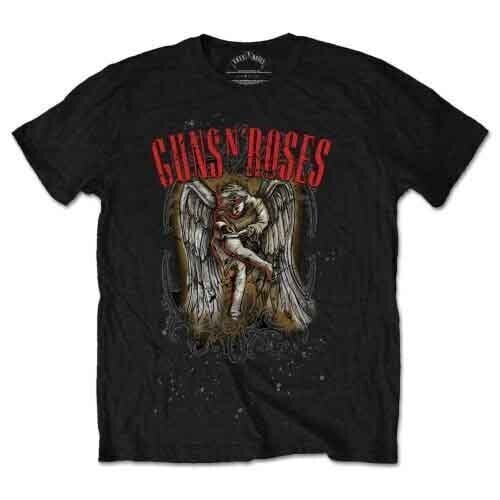 T-shirt Guns N' Roses Sketched Cherub Black XL T-shirt