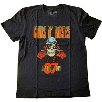 Camiseta de manga corta Guns N' Roses UK Tour '87 (Back Print) Black L Camiseta de manga corta - 1