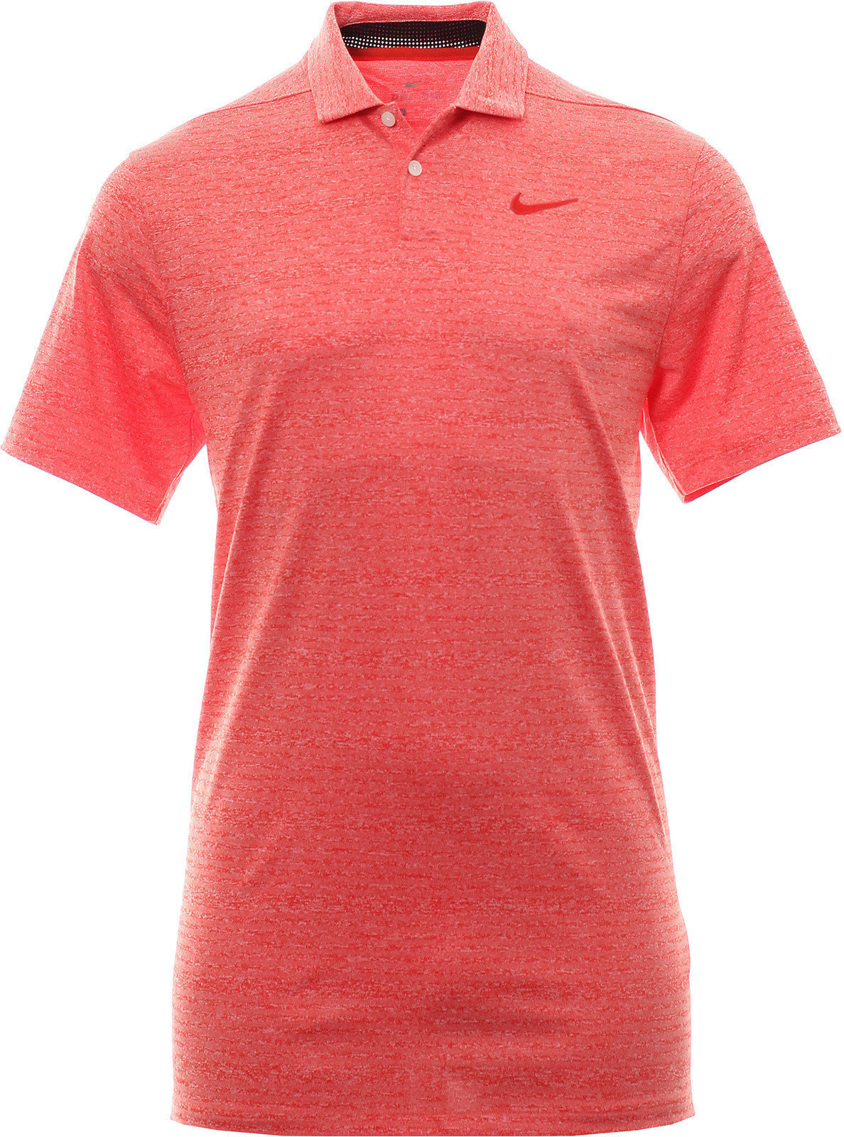 Nike Dry Vapor Heather Mens Polo Shirt Habanero Red Pure Platinum