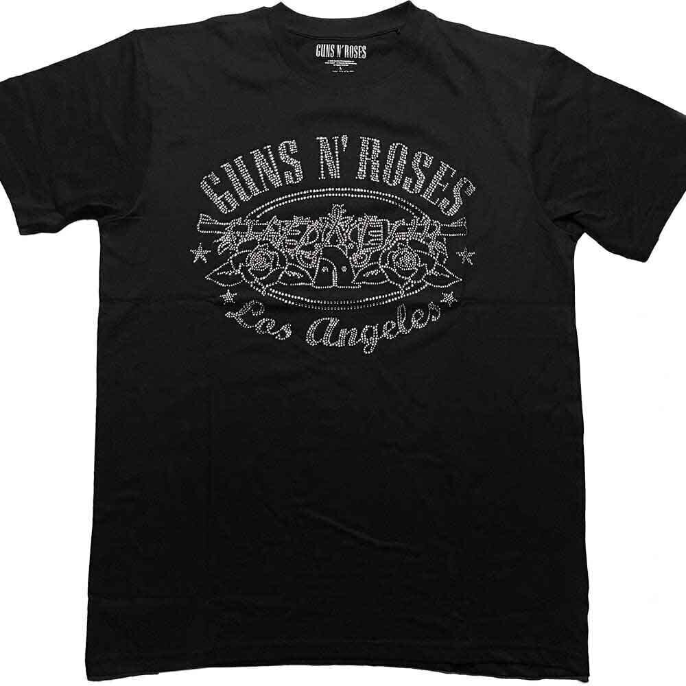 T-shirt Guns N' Roses LA Logo (Embellished) Black L T-shirt