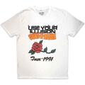 Guns N' Roses Use Your Illusion Tour 1991 White XL Tricou