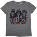 Guns N' Roses Hell Group Grey M Ladies T-Shirt