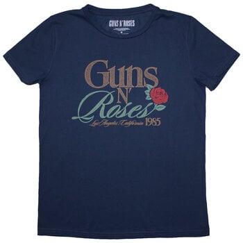 T-shirt Guns N' Roses California 1985 Denim Blue M Feminino T-shirt - 1