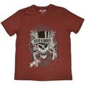 Guns N' Roses Faded Skull Red L Camiseta de manga corta