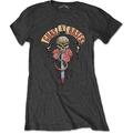 Guns N' Roses Dripping Dagger Charcoal Grey M Ladies T-Shirt