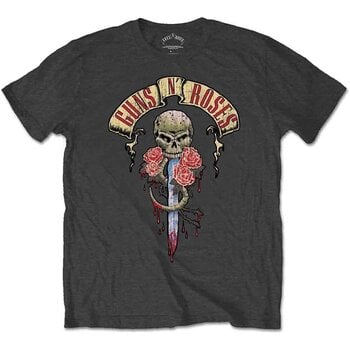T-shirt Guns N' Roses Dripping Dagger Charcoal Grey XL T-shirt - 1