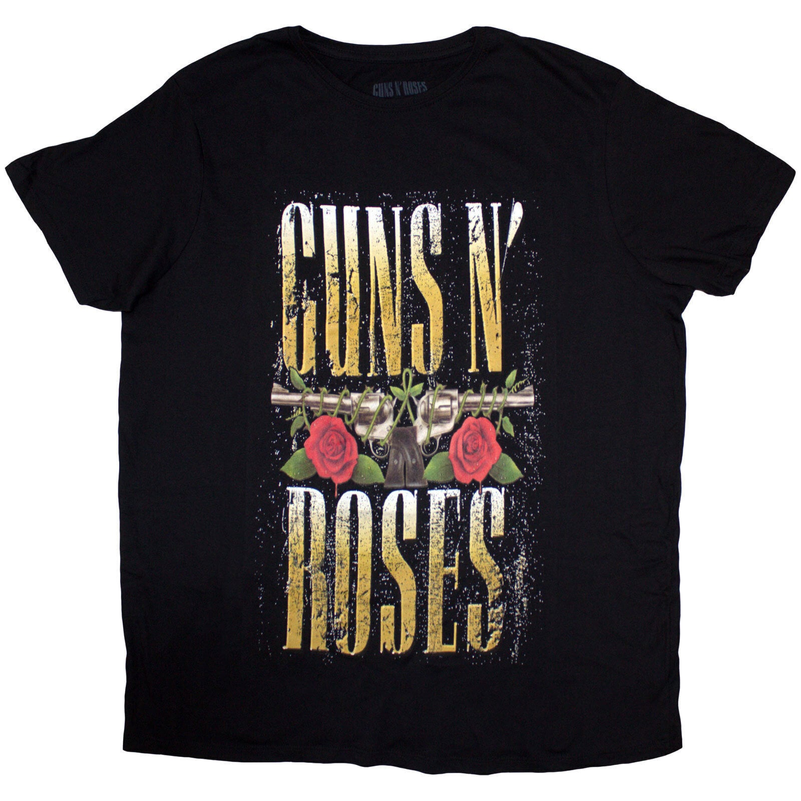 T-shirt Guns N' Roses Big Guns Black XL Feminino T-shirt