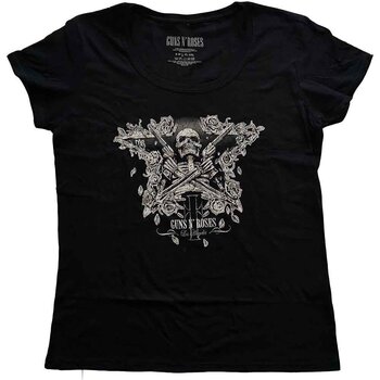 T-shirt Guns N' Roses Skeleton Guns Black XL Feminino T-shirt - 1