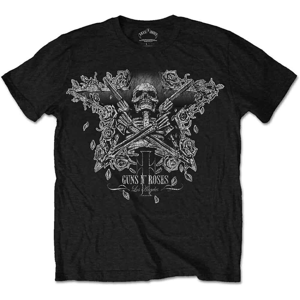 T-Shirt Guns N' Roses Skeleton Guns Black 2XL T-Shirt