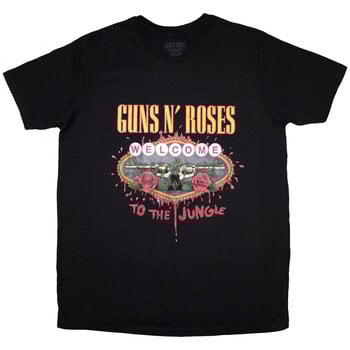 T-Shirt Guns N' Roses Welcome to the Jungle Black M Ladies T-Shirt - 1