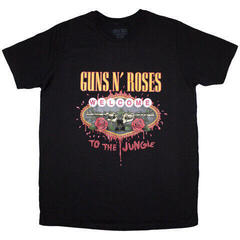 Skjorte Guns N' Roses Welcome to the Jungle Black XL Dame Skjorte
