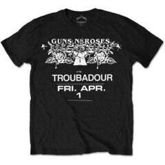 T-Shirt Guns N' Roses Troubadour Flyer Black 2XL T-Shirt