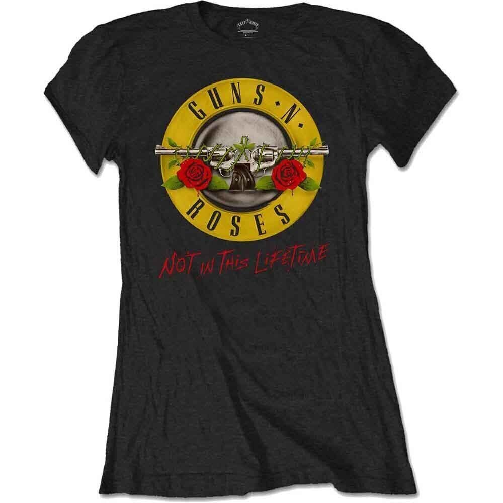 T-Shirt Guns N' Roses Not In This Lifetime Tour (Back Print) Black M Ladies T-Shirt