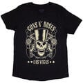 Guns N' Roses Top Hat, Skull & Pistols Las Vegas Black S Ladies T-Shirt