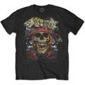  Guns N' Roses Trashy Skull (Back Print) Short Sleeve T-Shirt Black M