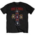 Guns N' Roses Vintage Cross Black L Camiseta de manga corta