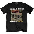 Guns N' Roses Lies Track List (Back Print) Black M Camiseta de manga corta