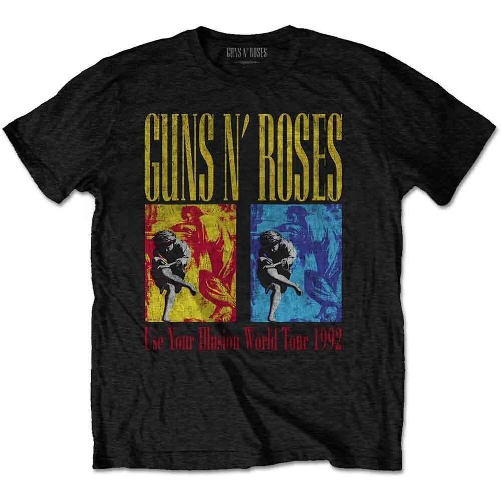 T-Shirt Guns N' Roses Use Your Illusion World Tour (Back Print) Black L T-Shirt