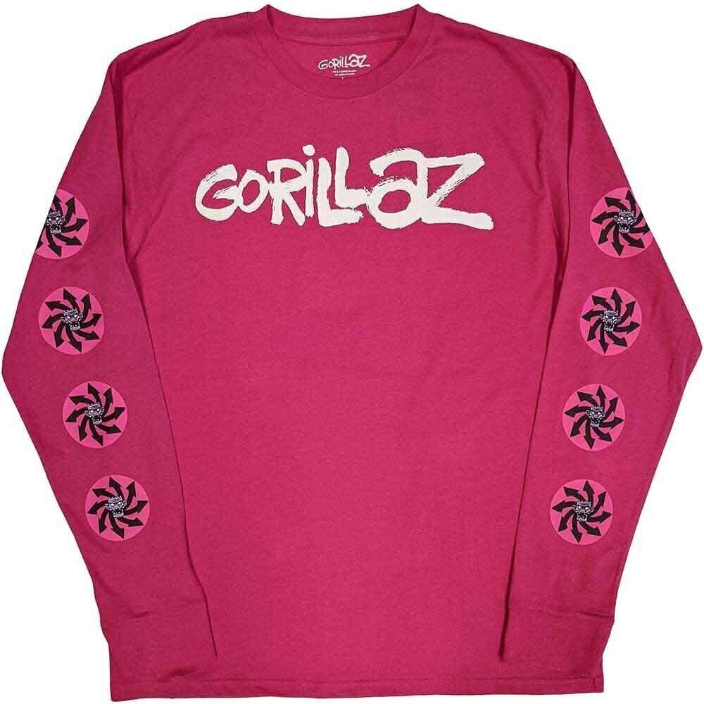 T-Shirt Gorillaz Repeat Pazuzu (Sleeve Print) Pink M T-Shirt