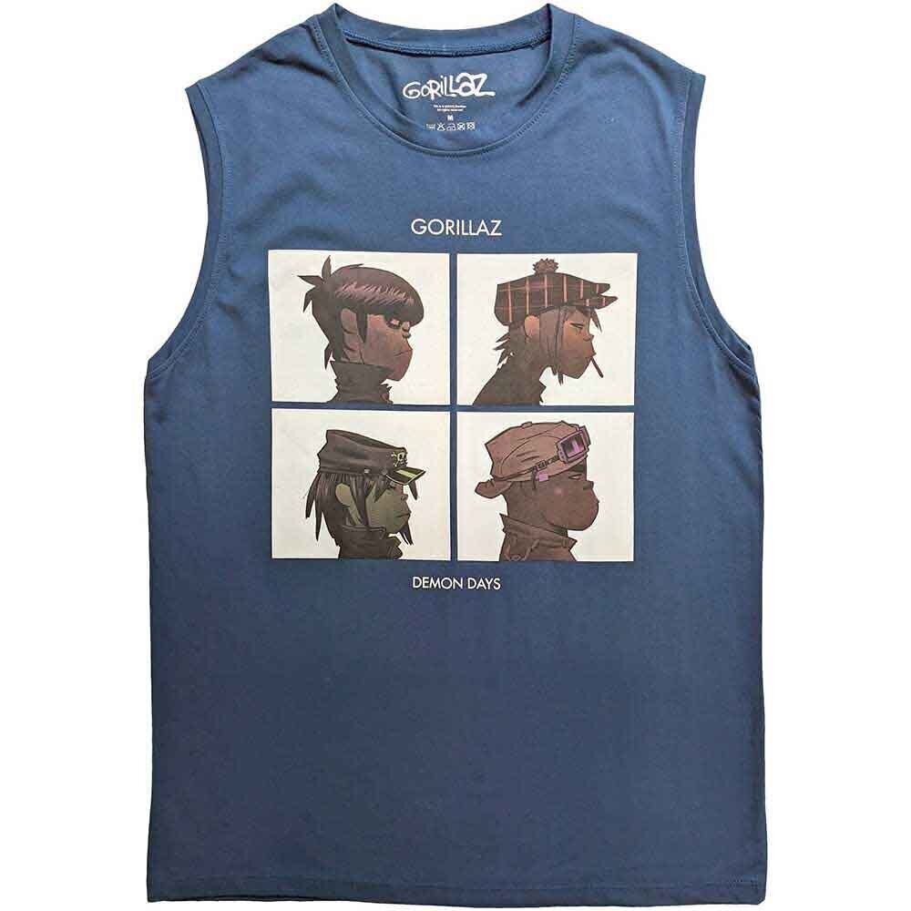 Shirt Gorillaz Demon Days Denim Blue 2XL Shirt