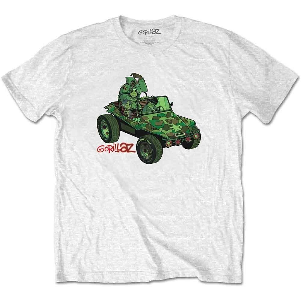 Majica Gorillaz Green Jeep White S Majica