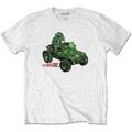 Gorillaz Green Jeep White XL T-Shirt