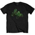 Gorillaz Group Green Geep (Back Print) Black XL T-Shirt