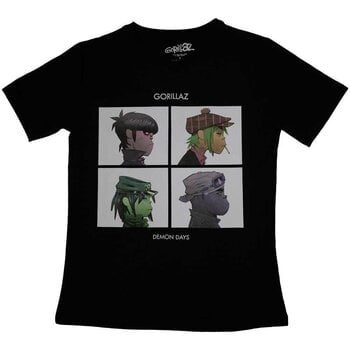 Skjorte Gorillaz Demon Days Black XL Dame Skjorte - 1