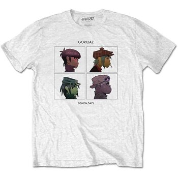 T-Shirt Gorillaz Demon Days White L T-Shirt - 1
