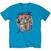 T-Shirt Gorillaz Group Circle Rise Sapphire Blue 2XL T-Shirt