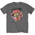 Gorillaz Group Circle Rise Charcoal Grey M T-Shirt