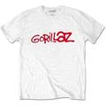 Gorillaz Logo White M Skjorte