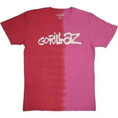 T-Shirt Gorillaz Two-Tone Brush Logo (Wash Collection) Red XL T-Shirt
