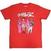 T-shirt Gorillaz Cracker Island Standing Group Red L T-shirt