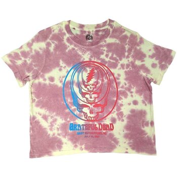 Tricou Grateful Dead Concentric Skulls (Wash Collection) Pink L Damă Tricou - 1