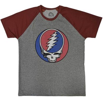 Camiseta de manga corta Grateful Dead Steal Your Face Classic Grey & Red M Camiseta de manga corta - 1