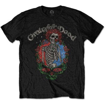 Tricou Grateful Dead Floral Stealie Black M Tricou - 1