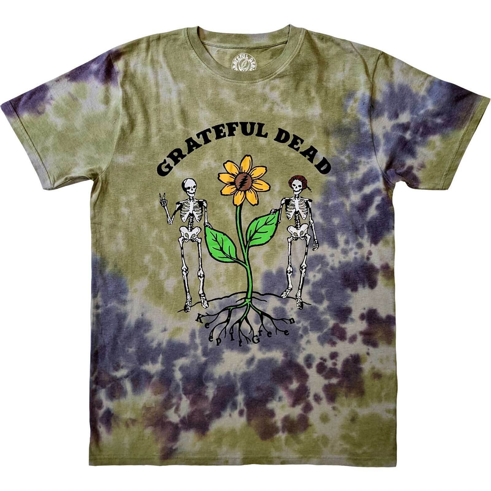Camiseta de manga corta Grateful Dead Keep It Green (Wash Collection) Grey XL Camiseta de manga corta