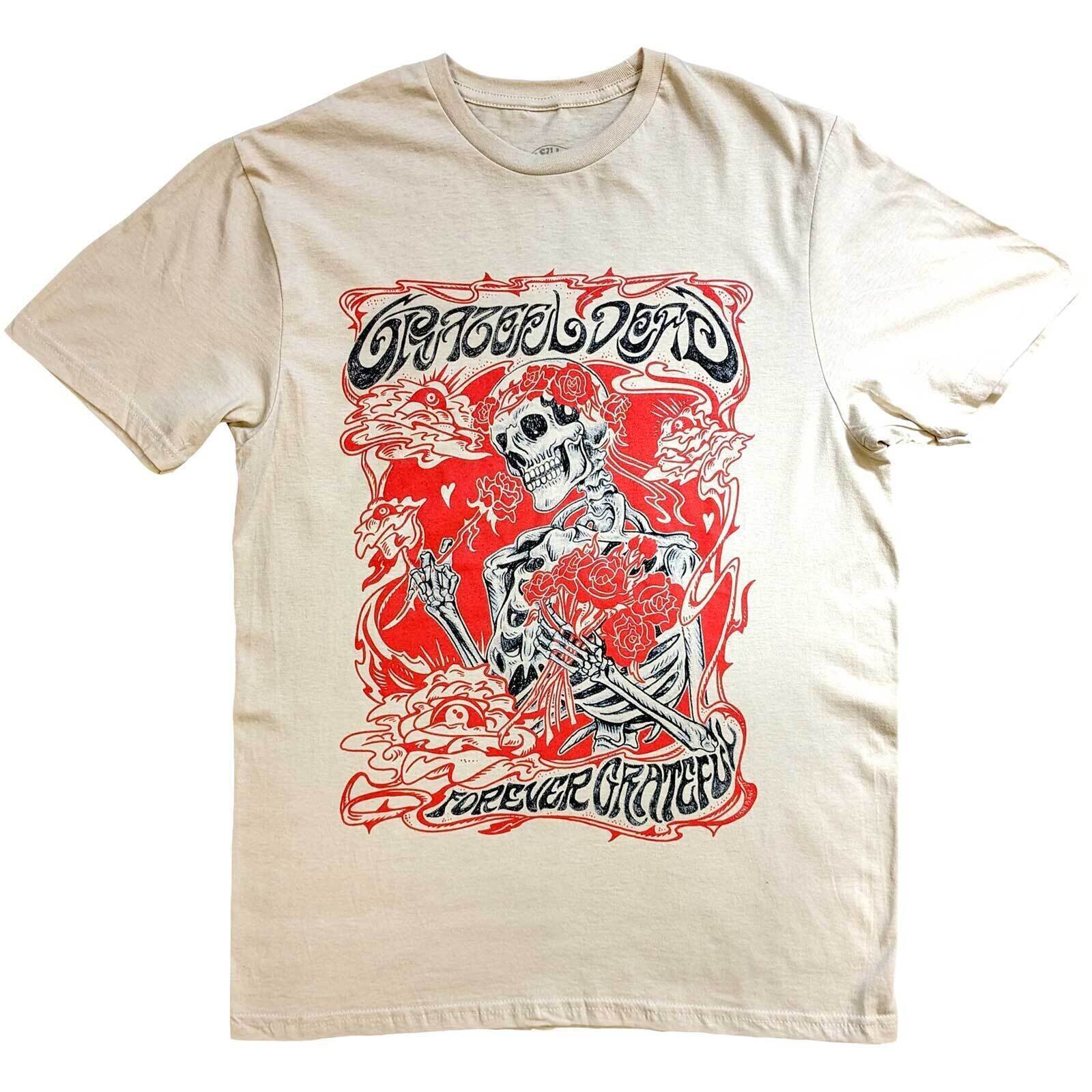 T-Shirt Grateful Dead Forever Red Frame Sand L T-Shirt