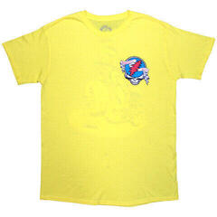 Koszulka Grateful Dead Rose Pose Yellow (Back Print) Yellow XL Koszulka