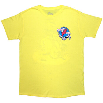 Maglietta Grateful Dead Rose Pose Yellow (Back Print) Yellow XL Maglietta - 1